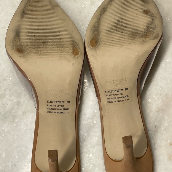 Steve Madden mule pointed toe sz 8 moxxi 3.5” heel tan pump - Picture 12 of 16